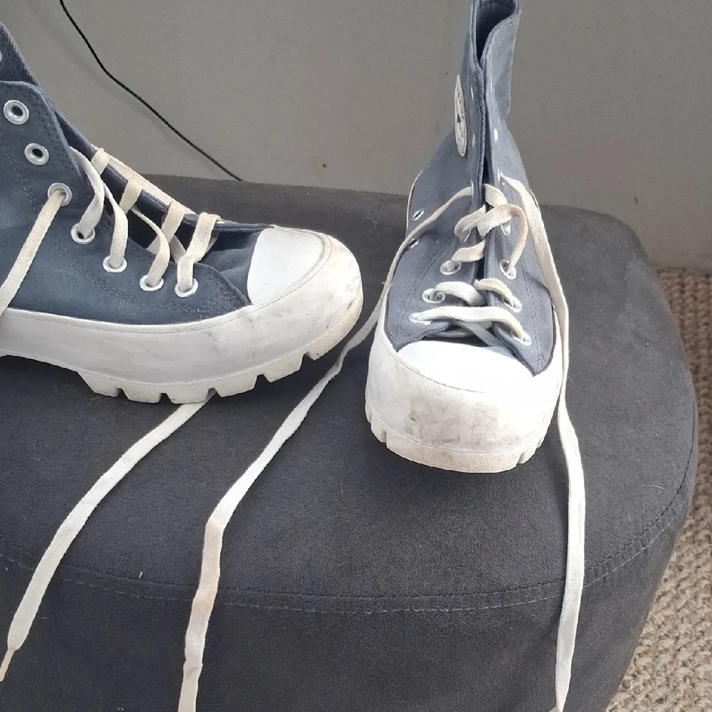 Converse Gray High-Top Sneakers - Picture 3 of 5